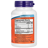 Риб’ячий жир з омега-3 1000 мг 180 мг ЕПК та 120 мг ДГК NOW Foods 100 капсул, фото 2