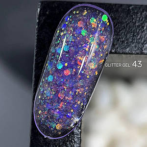 043 UNICORN builder GLITTER GEL Lady Arms 10гр.