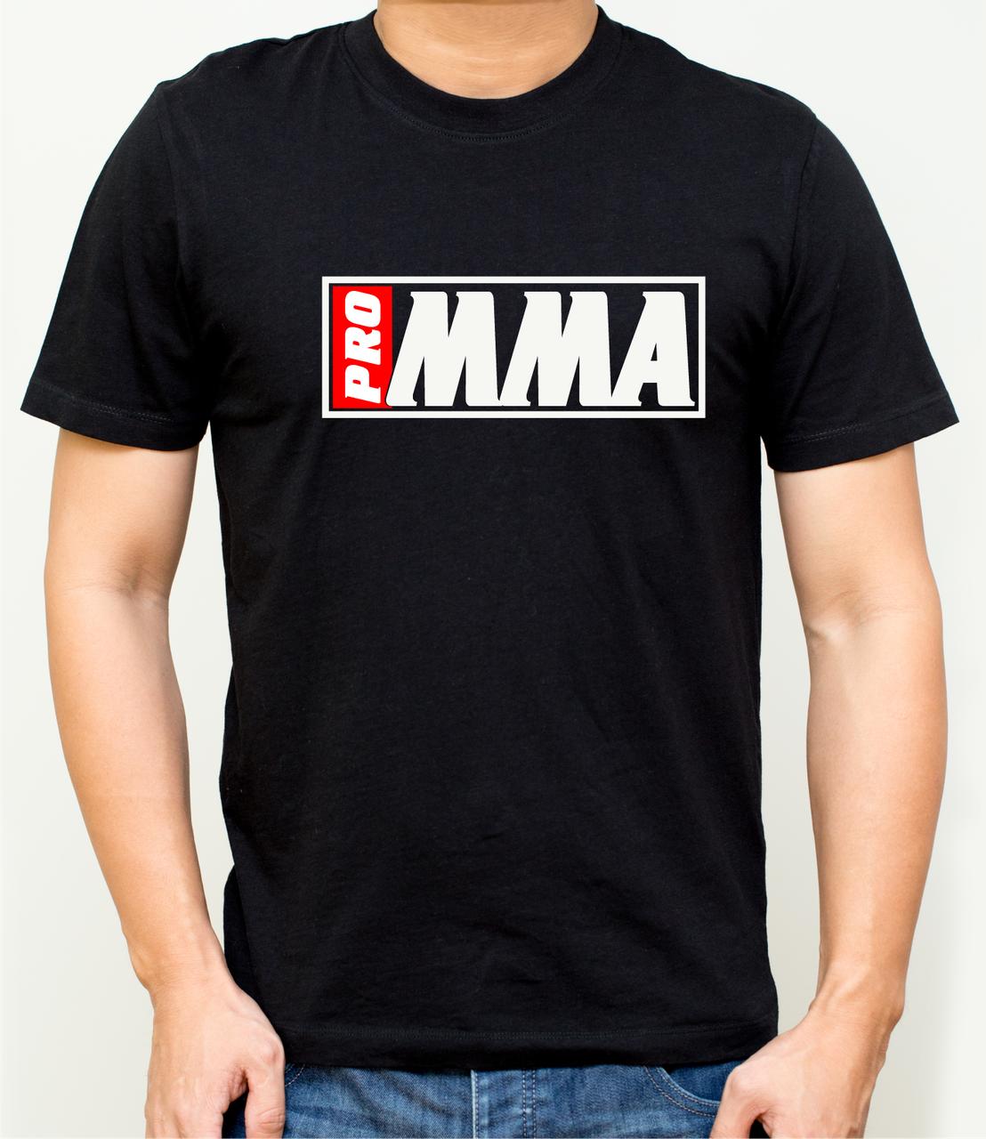Модні футболки чоловічі MMА,боксерські принти,бавовняна футболка принт Pro ММА,розмір S, фото 1