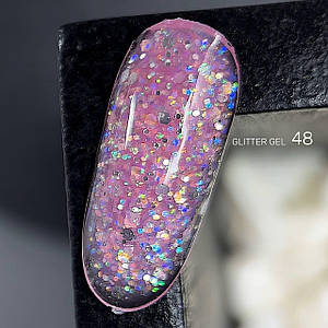 048 UNICORN builder GLITTER GEL Lady Arms 10гр.