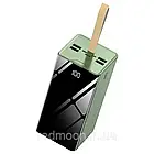 Повербанк 40000мАч з ліхтариком, 4хUSB, 3 кабелі-перехідники, Зелений / PowerBank / УМБ / Павер банк, фото 3