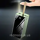 Повербанк 40000мАч з ліхтариком, 4хUSB, 3 кабелі-перехідники, Зелений / PowerBank / УМБ / Павер банк, фото 9