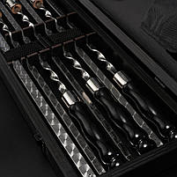 Шампури подарункові набір бокс для пікніка гриля та барбекю Оригінальні Віп подарунки на день народження татові, хлопцю,, фото 7