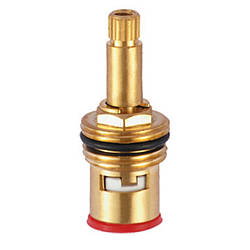 Кран букса для змішувача Villa 1/2 дюйма латунь кераміка під ручку хрести 24 шліци напівоборотна 14,5 мм