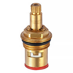 Кран букса для змішувача Villa 1/2 дюйма латунь кераміка під ручку хрест 24 шліци напівоборотна 14,5 мм