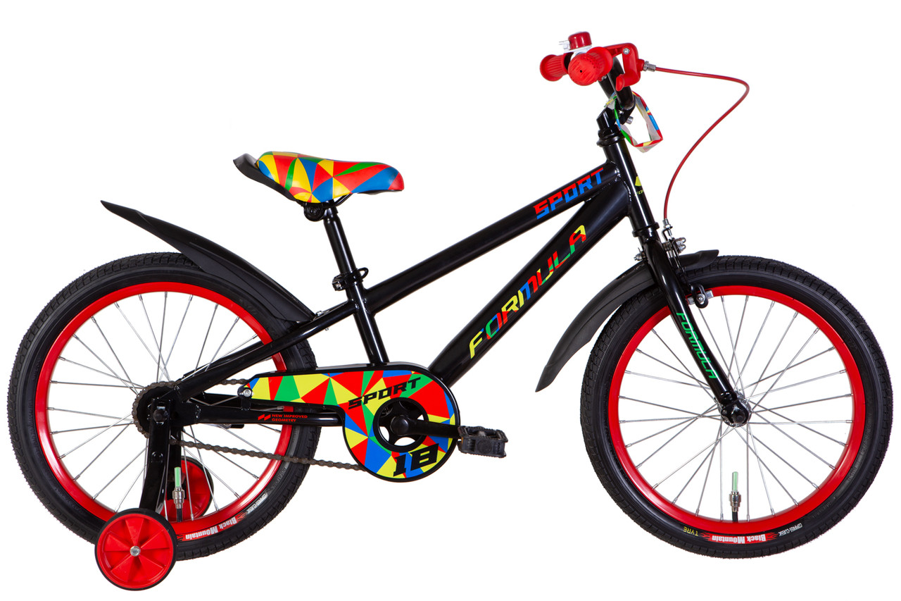 Дитячий велосипед 18" Formula ST SPORT BH на зріст 105-115 см чорний