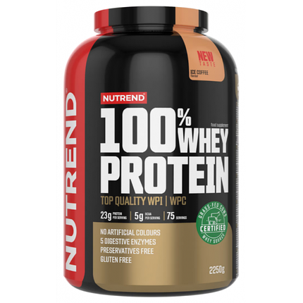 Протеин Nutrend 100 % Whey Protein 2250 g Ice Coffee, фото 1