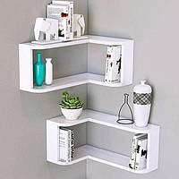 Кутові настінні полиці