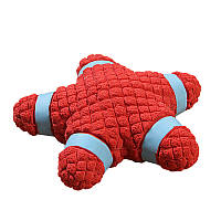 Іграшка для собак Lesko Hoopet 17T0125GR0011 Starfish 140 мм Червоний (8927-35906)