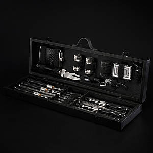 Шампури подарункові набір бокс для пікніка гриля та барбекю Оригінальні Віп подарунки на день народження татові, хлопцю,