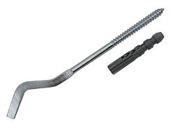 Кронштейн радіаторний 245 мм RM довгий білий