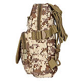 Рюкзак тактичний на одне плече Aokali Outdoor A31 28х20 см Sand Pixel (6804-55585), фото 3