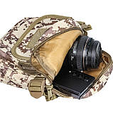 Рюкзак тактичний на одне плече Aokali Outdoor A31 28х20 см Sand Pixel (6804-55585), фото 5