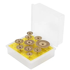 Комплект дисків алмазних для гравера з титановим покриттям (золоті) 16-40 мм (10 шт.)