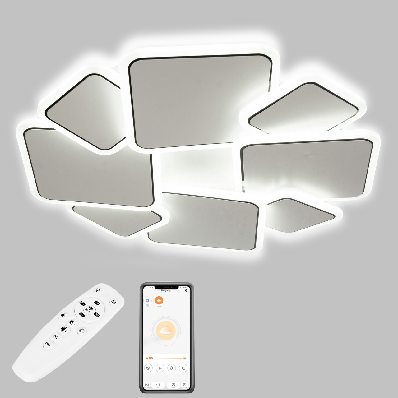 Стельова LED люстра, світлодіодний світильник Sunlight 6082/500