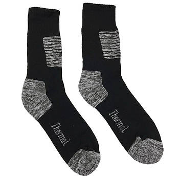 Чоловічі термошкарпетки вовняні до -25°С, Розмір 41-45, 1 пара / Теплі шкарпетки на зиму / Зимові шкарпетки з вовни