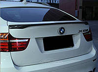 Лип спойлер на BMW X6 E71 2008-2014 Задний спойлер-сабля на багажник БМВ Х6 E71