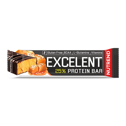 Протеїновий батончик Excelent Protein Bar Double Nutrend 85 g Salted Caramel, фото 1