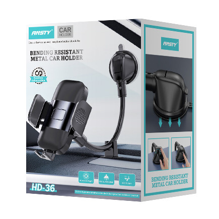 Автотримач розсувний на присосці ANSTY HD-36 360 Car Mount Чорний