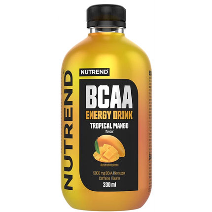 Енергетичний напій Nutrend BCAA Energy 330 ml Tropical Mango, фото 1