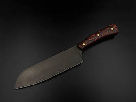 Кухонний ніж ручної роботи «Сантоку #10», Х12МФ/60 HRC.