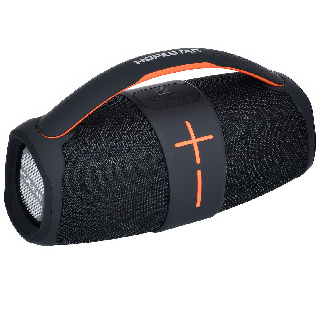 Бездротова Bluetooth колонка HopeStar FG240503089Q Чорна Портативна Bluetooth колонка з підсвічуванням, фото 1