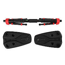 Турнік розсувний Cornix Elite+ 80-120 см XR-0294 Black/Red, фото 3