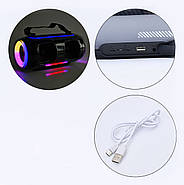 Бездротова Bluetooth колонка NewRixing FG240503091Q Bluetooth колонка з підсвічуванням в унікальному дизайні, фото 4