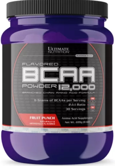 Амінокислоти BCAA Бсаа Ultimate BCAA 12,000 228 г фруктовий пунш, фото 1