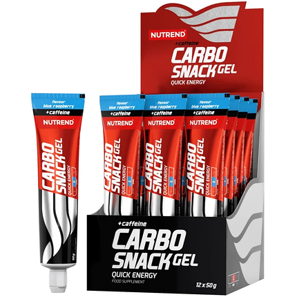 Енергетичний Гель Nutrend Carbosnack 50 g Голуба Малина + Caffeine, фото 1
