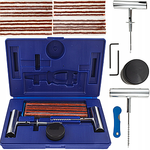 Набір для ремонту безкамерних шин (шило + шнури) 27 ел. Falcon F03102, фото 1