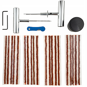 Набір для ремонту безкамерних шин (шило + шнури) 27 ел. Falcon F03102, фото 2