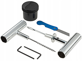 Набір для ремонту безкамерних шин (шило + шнури) 27 ел. Falcon F03102, фото 4