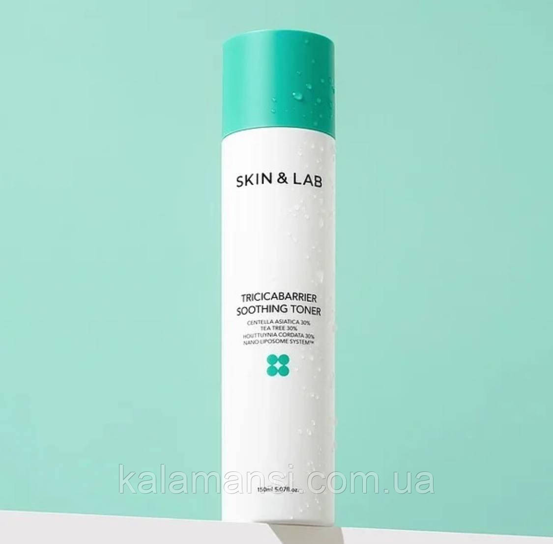 Заспокійливий тонер SKIN&LAB Tricicabarrier Soothing Toner 150 мл, фото 1