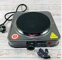 Електроплита 1000 Вт Domotec MS-5821, настільна плита одноконфоркова дискова, колір уточнюйте