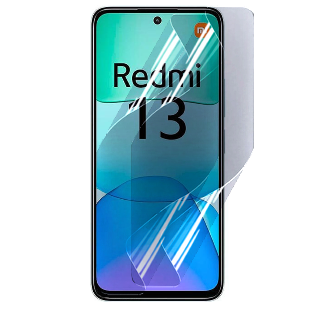 Протиударна гідрогелева плівка Hydrogel Film для Xiaomi Redmi 13 4g / 5g​, Transparent, фото 1