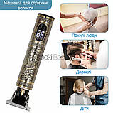 Тример чоловічий для стрижки та гоління з LED-дисплеєм Hiena Vintage T9 Drago, фото 3