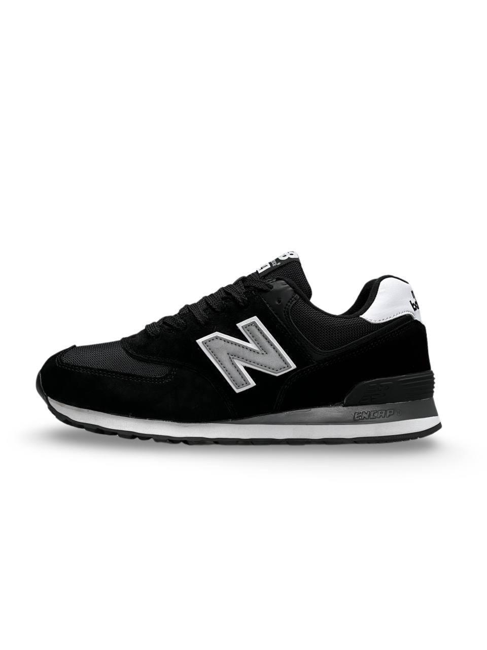574 Black White Gray Reflective 42