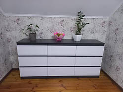 Комод 9 Лайт Антрацит + білий