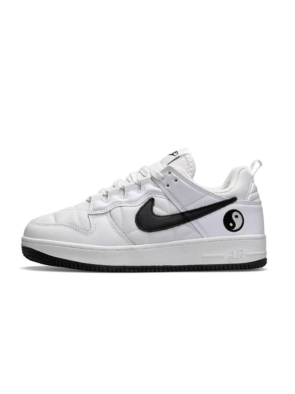 Nike Air Force 1 Yin Yang Fleece Termo White Black 43