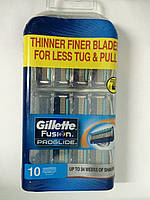 Кассеты для бритья Gillette Fusion Proglide 10 шт. ( Картриджи, лезвия Жиллет фьюжин проглейд оригинал ), фото 1