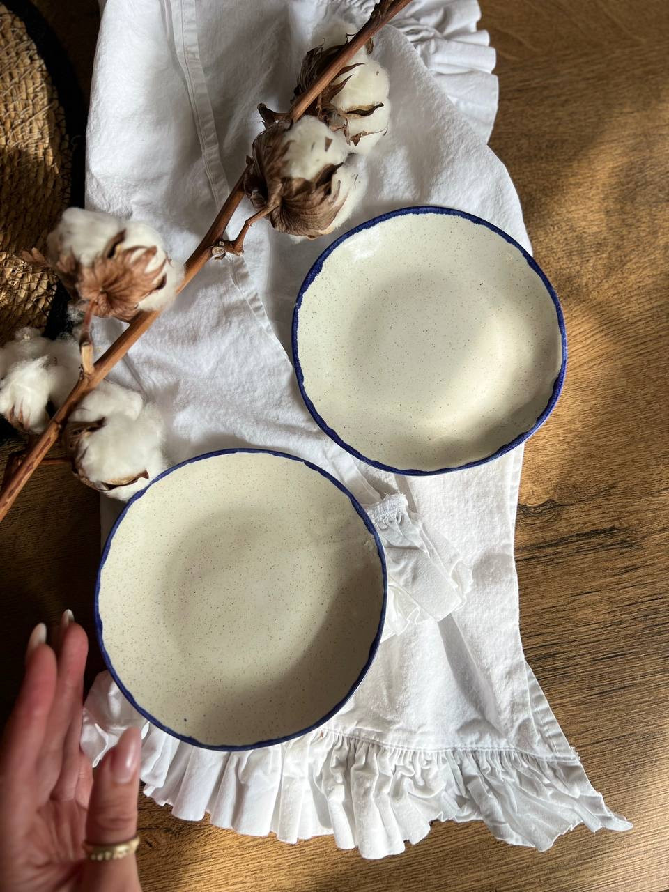 Тарілочка 13 см Синій Лофт