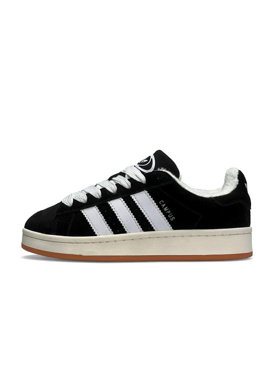 Adidas Campus Black White Gum Fur 37