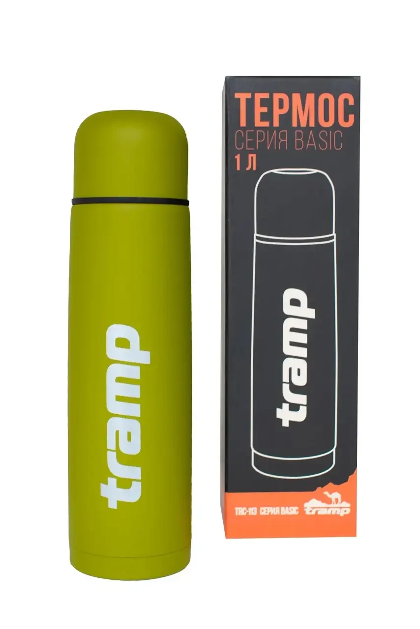 Термос Tramp Basic 1.0 л оливковый TRC-113 (нержавейка, до 12 часов)