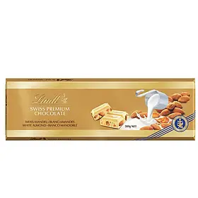 Шоколад Lindt Swiss Premium Weiss Chocolate Mandel 300g