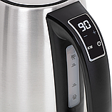 Електрочайник металевий Adler AD 1340 з дисплеєм і контролем температури 1,7 л, фото 8