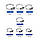 Набір затяжних хомутів із нержавіючої сталі - 60 шт - 7 розмірів - для професійного використання, фото 3