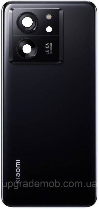 Задня кришка Xiaomi 13T/Xiaomi 13T Pro чорна оригінал + скло камери, фото 1