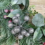Декоративна ягода срібло 7 см, фото 4
