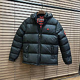 Чоловіча зимова куртка Hugo Boss CK8505 чорна S (M по бірці ), XXL (3XL по бірці), фото 4